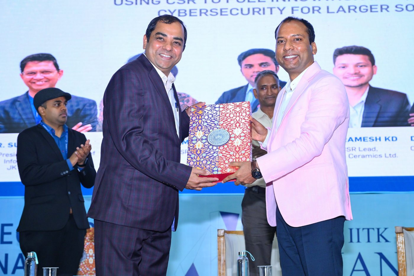Tara Chand receiving recognition at IITK Samanvay 2025